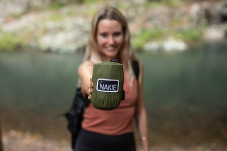 Olive - Ultra Light Recycled Hammock with Straps