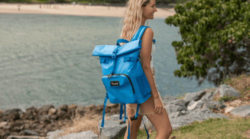 Nakie insulated cooler backpack made from recycled materials