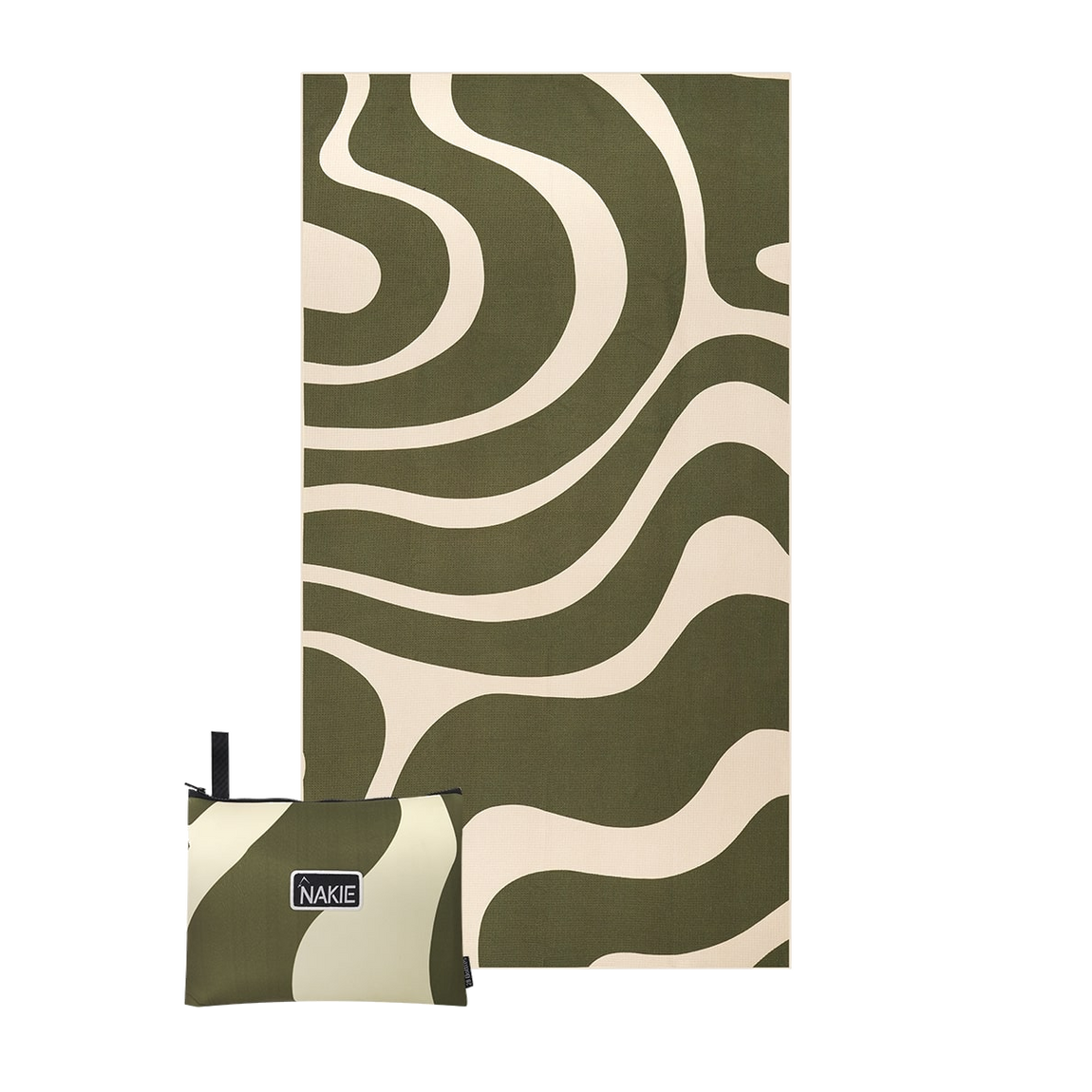 Eucalyptus Green - Recycled Sand Free Beach Towel
