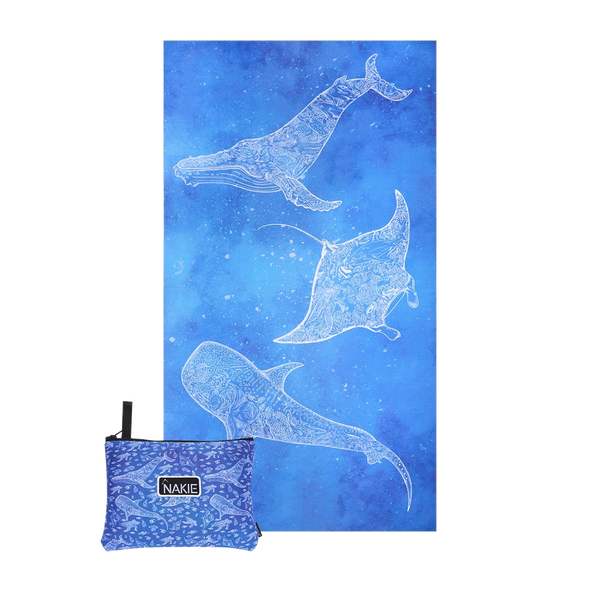 Underwater Magic - Recycled Sand Free Beach Towel