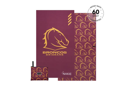 Broncos - NRL Recycled Sand Free Beach Towel