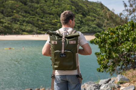 Olive Green - Recycled Cooler Backpack