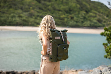 Olive Green - Recycled Cooler Backpack