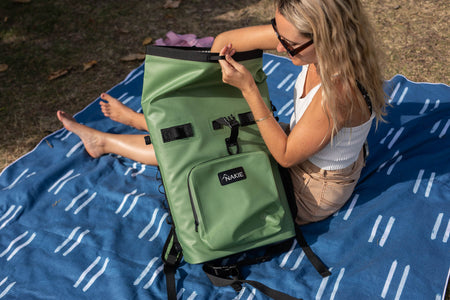 Spring Green - Recycled Cooler Backpack