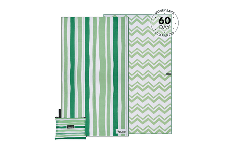 Daintree Green - Recycled Sand Free Beach Towel