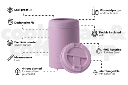 Dusty Pink - Cooler & Coffee Cup