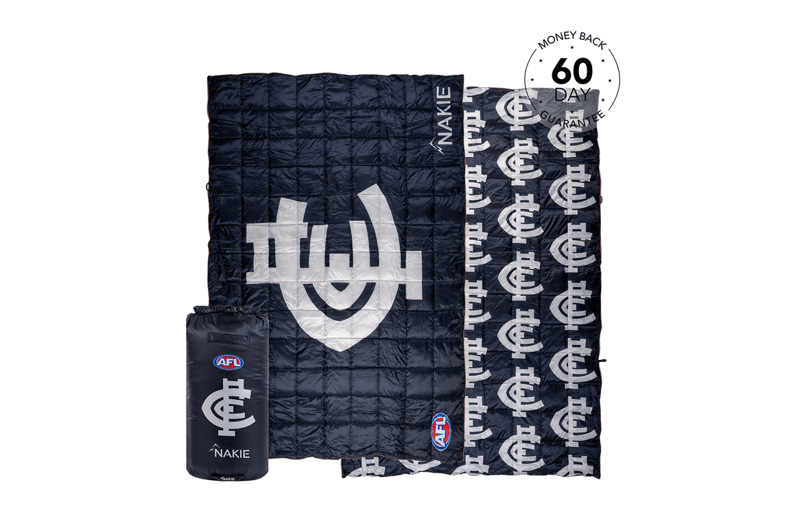 Carlton Blues - AFL Sustainable Down Puffy Blanket