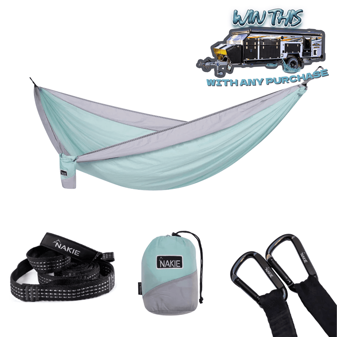 Twilight Blue - Recycled Hammock with Straps