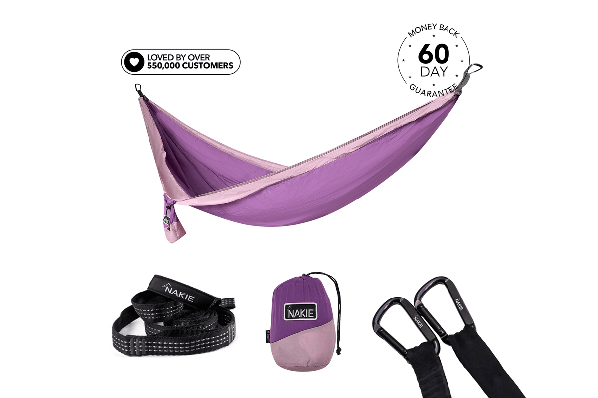 Mulberry Purple - Double Hammock & Straps | 100% Recycled | United