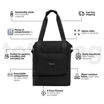 Midnight Black - Recycled Tote Bag preview #3