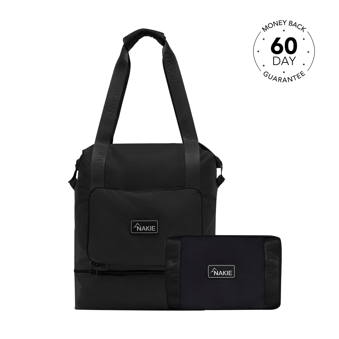 Midnight Black - Recycled Tote Bag