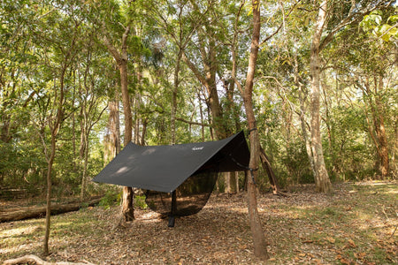 Black Hammock Rain Tarp | Ultralight Recycled Tarp