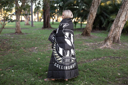 Collingwood Magpies - AFL Sustainable Down Puffy Blanket