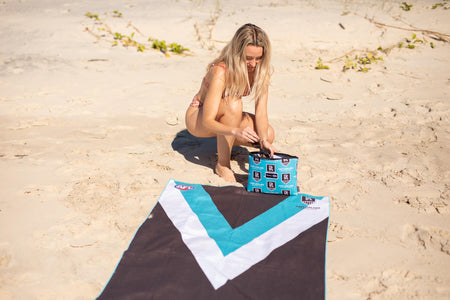 Port Adelaide Power - AFL Recycled Sand Free Beach Towel