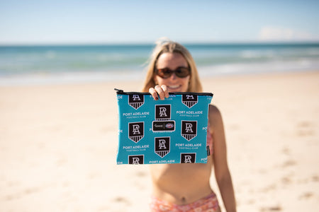 Port Adelaide Power - AFL Recycled Sand Free Beach Towel