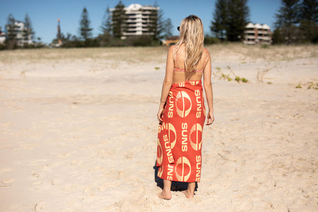 Gold Coast SUNS - AFL Recycled Sand Free Beach Towel