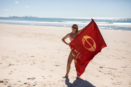 Gold Coast SUNS - AFL Recycled Sand Free Beach Towel