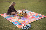 Retro Shores - Recycled Picnic Blanket preview #2