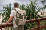 Olive Green - Recycled Travel Backpack preview #2