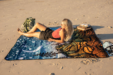 Starry Nights - Recycled Picnic Blanket