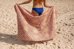 Rosy Tides - Recycled Sand Free Beach Towel preview #7