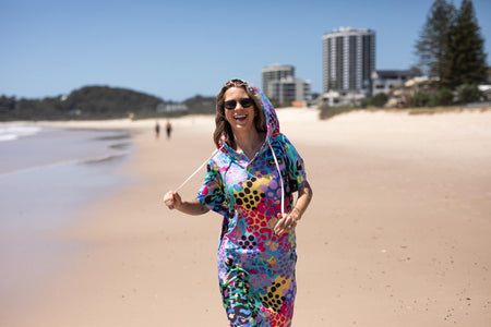 Kasey Rainbow - Hooded Towel Recycled Sand Free