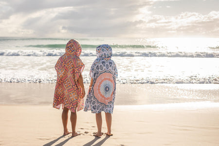 Sound of Summer Hooded Beach Towel | Quick Dry Recycled Poncho