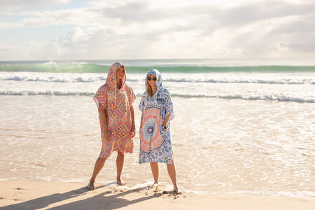 Rosy Tides - Hooded Towel Recycled Sand Free