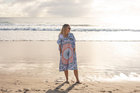 Sound of Summer Hooded Beach Towel | Quick Dry Recycled Poncho