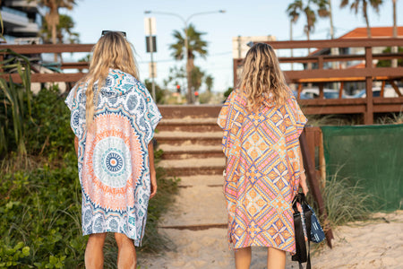 Rosy Tides - Hooded Towel Recycled Sand Free