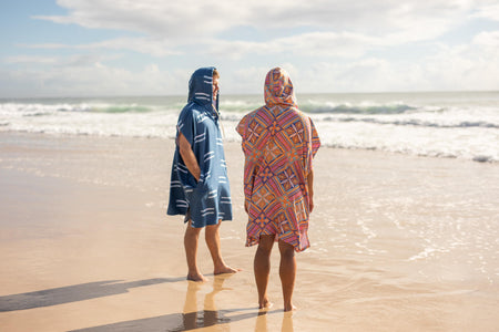 Rosy Tides - Hooded Towel Recycled Sand Free