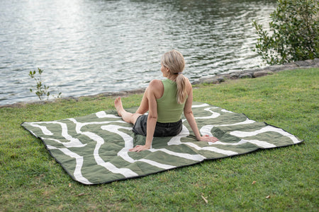 Eucalyptus Green - Recycled Picnic Blanket