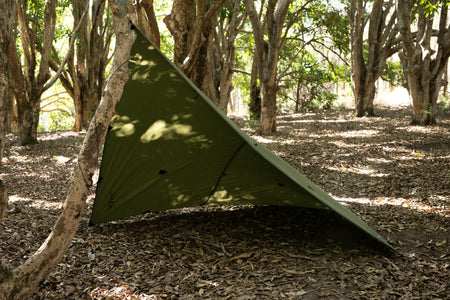 Olive Hammock Rain Tarp | Ultralight Recycled Tarp