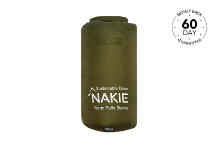 Olive Green - Sustainable Down Puffy Blanket