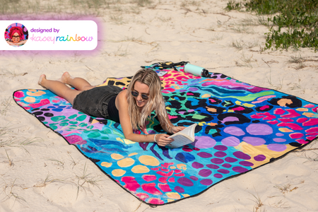 Kasey Rainbow - Recycled Picnic Blanket