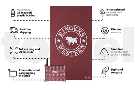 Ringers Western - Recycled Sand Free Beach Towel