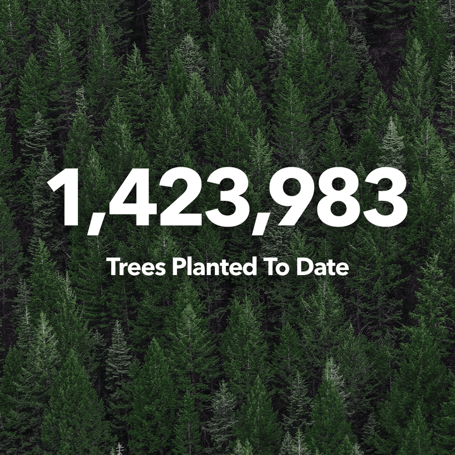 4 Trees Planted for every Product sold.