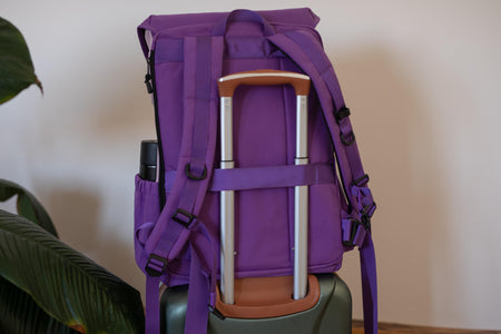Mulberry Purple Travel Backpack | Carry On, Work Bag & Daypack