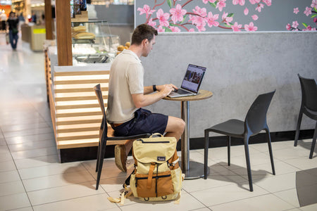 Sahara Sand - Recycled Travel Backpack