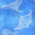 Underwater Magic - Recycled Sand Free Beach Towel