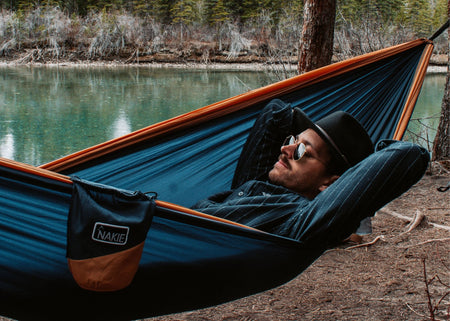 River Blue Camping Hammock | Lightweight double hammock