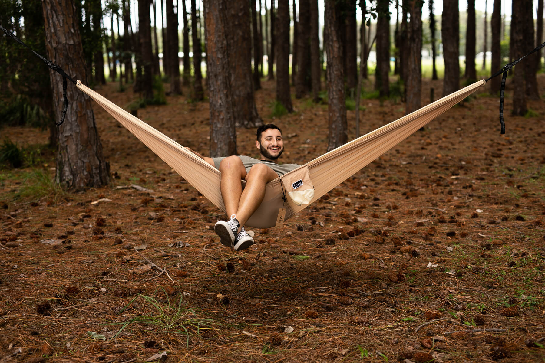 Sahara Sand - Recycled Hammock with Straps